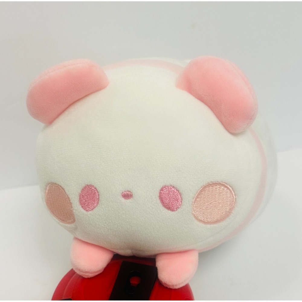 Yell Mochi Fuwa Panda Pastel Pink And White 5" Soft Stuffed Animal Plush Toy